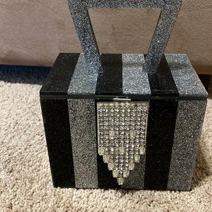 Black Lucite clutch make me an offer